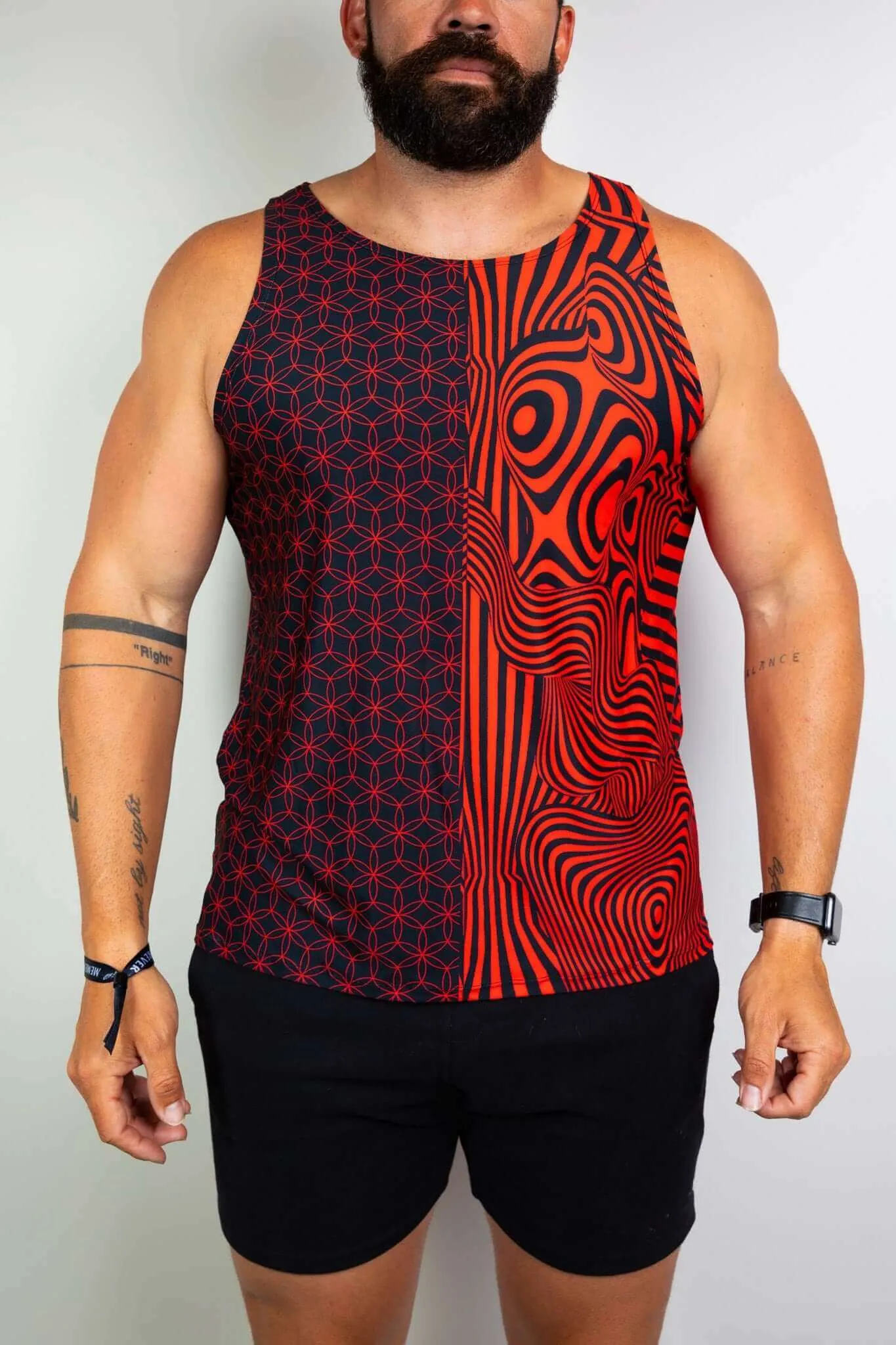 Duality Unisex Tank Top - Red