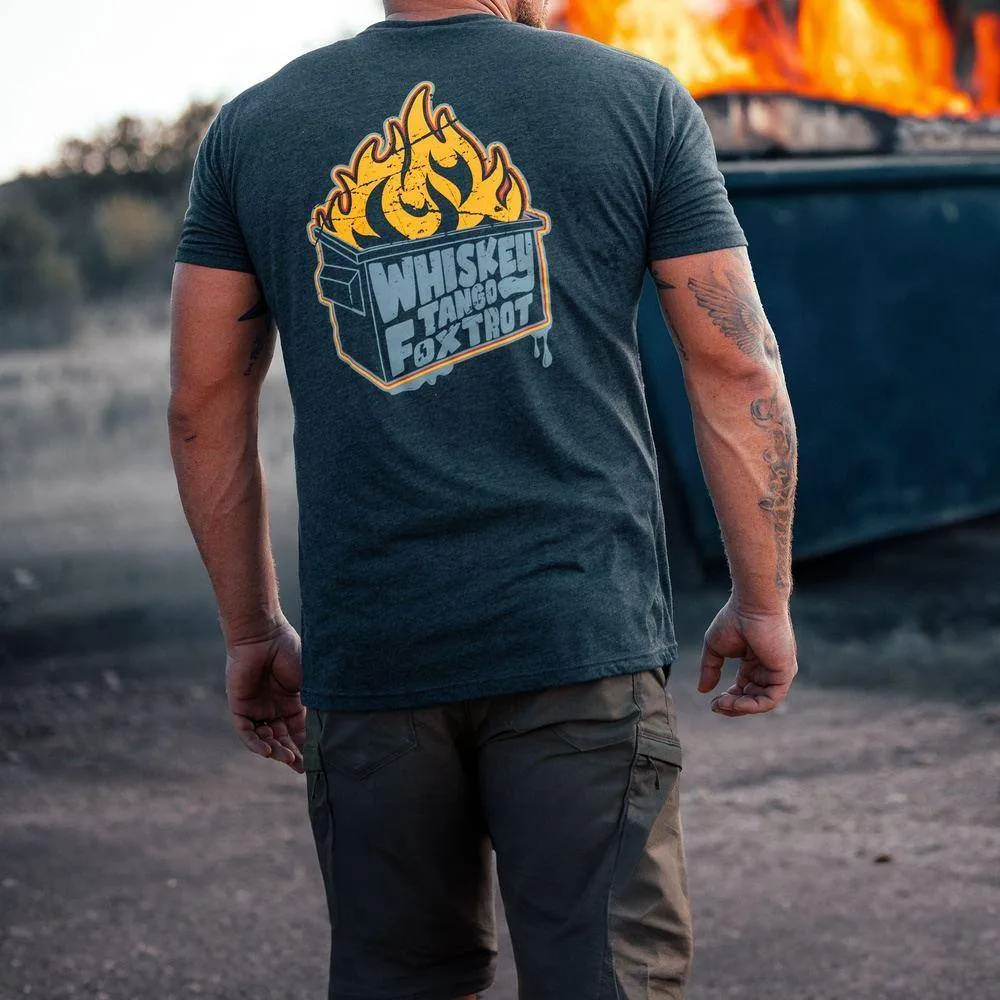 Dumpster Fire T-Shirt - Midnight Navy