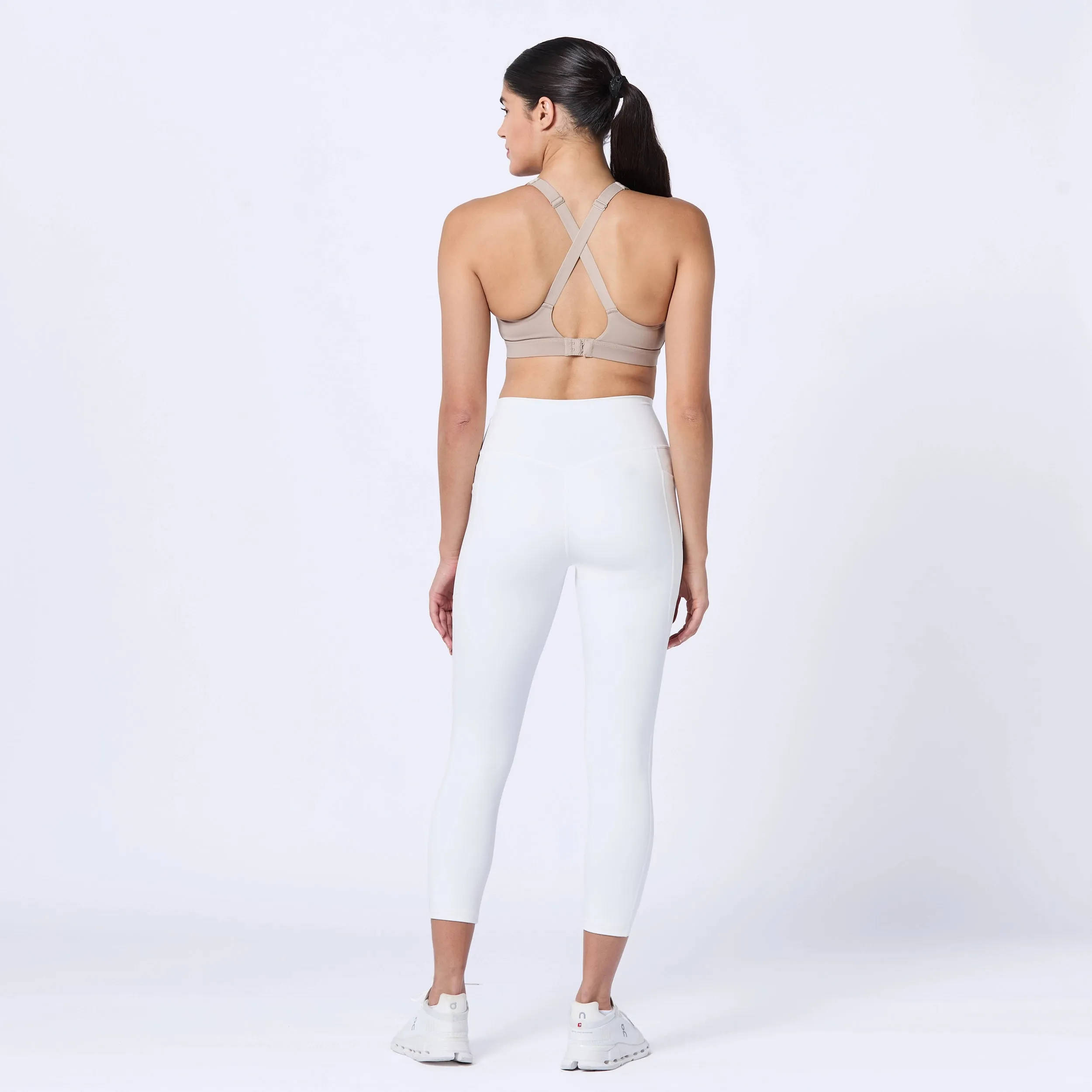 Essential ACT Double Layered Leggings 24" 2.0 - Pearl White