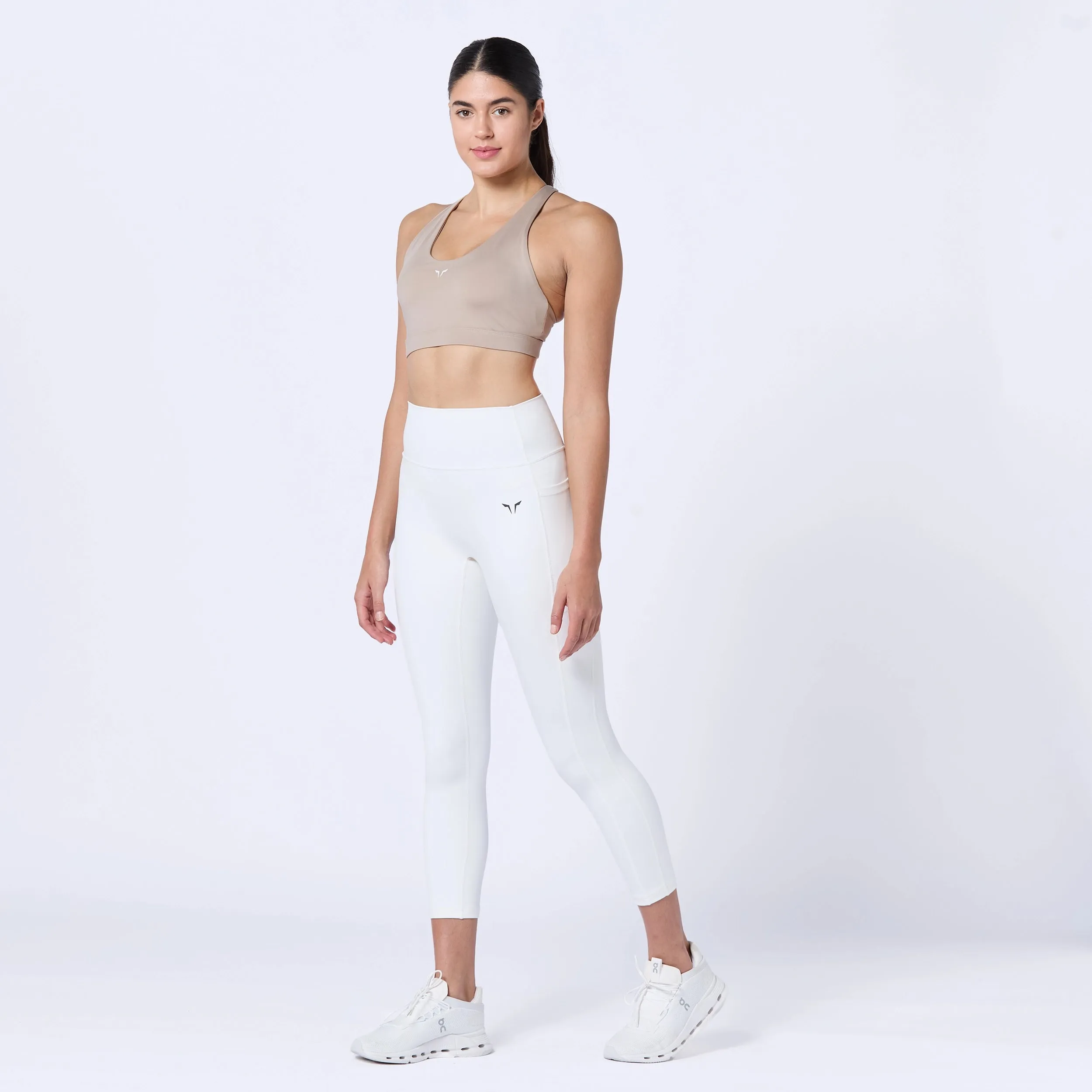 Essential ACT Double Layered Leggings 24" 2.0 - Pearl White