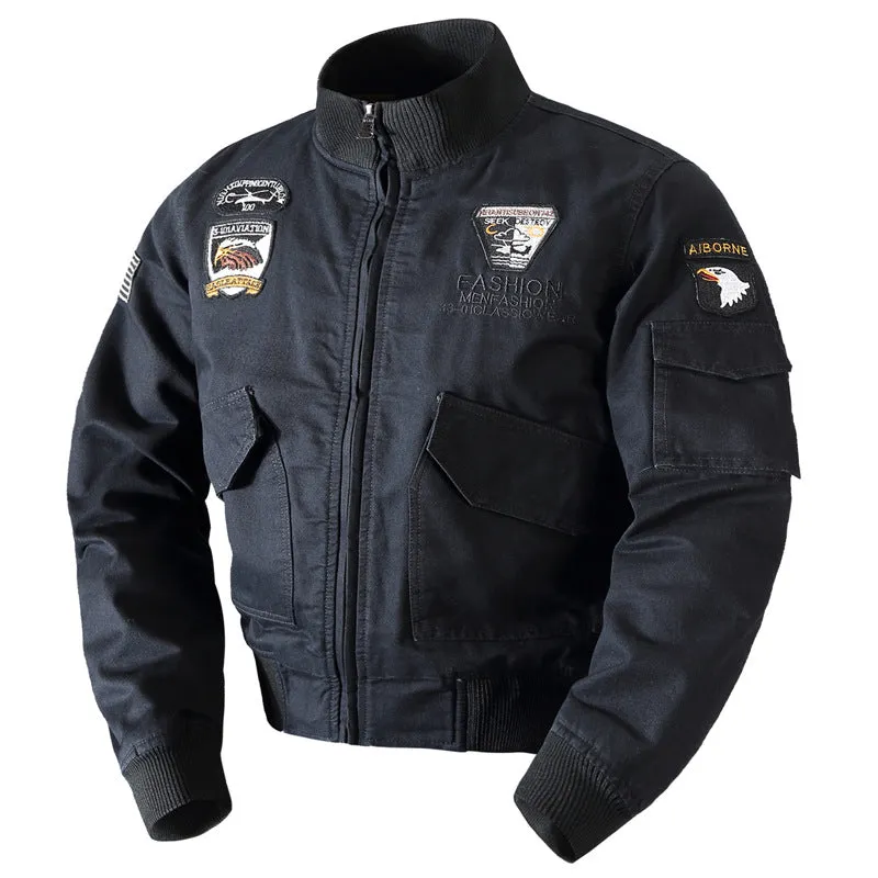 Fashion Lapel Flight Men's Jacket