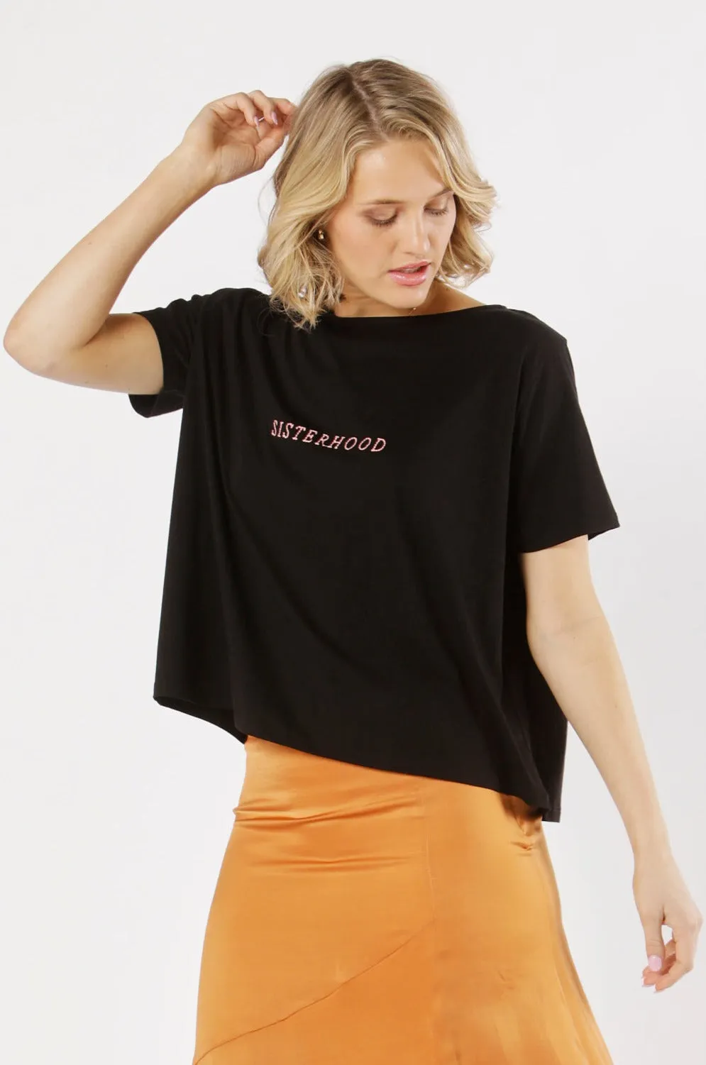 Fate   Becker Sisterhood Tee in Black Magic