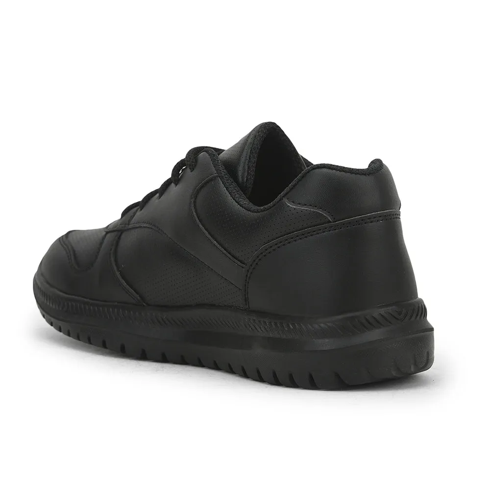 Force 10 School Lacing Shoes For Kids (Black) SKOLPRO-L By Liberty