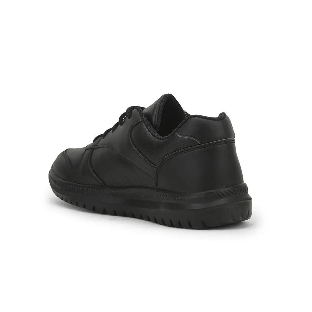 Force 10 School Lacing Shoes For Kids (Black) SKOLPRO-L By Liberty