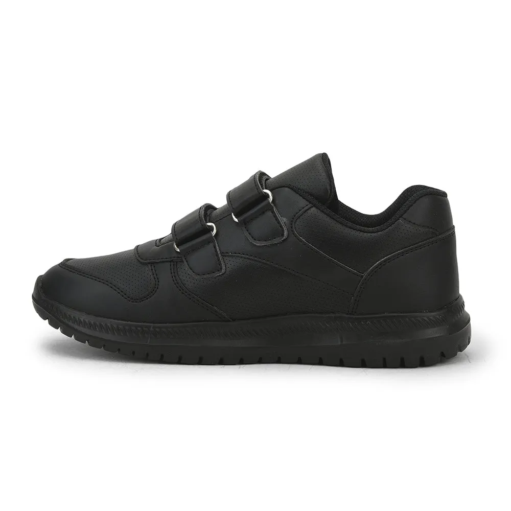 Force 10 School Non Lacing Shoes For Kids (Black) SKOLPRO-V By Liberty