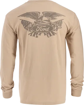 Ford Proud To Honor Men's Eagle Long Sleeve T-Shirt