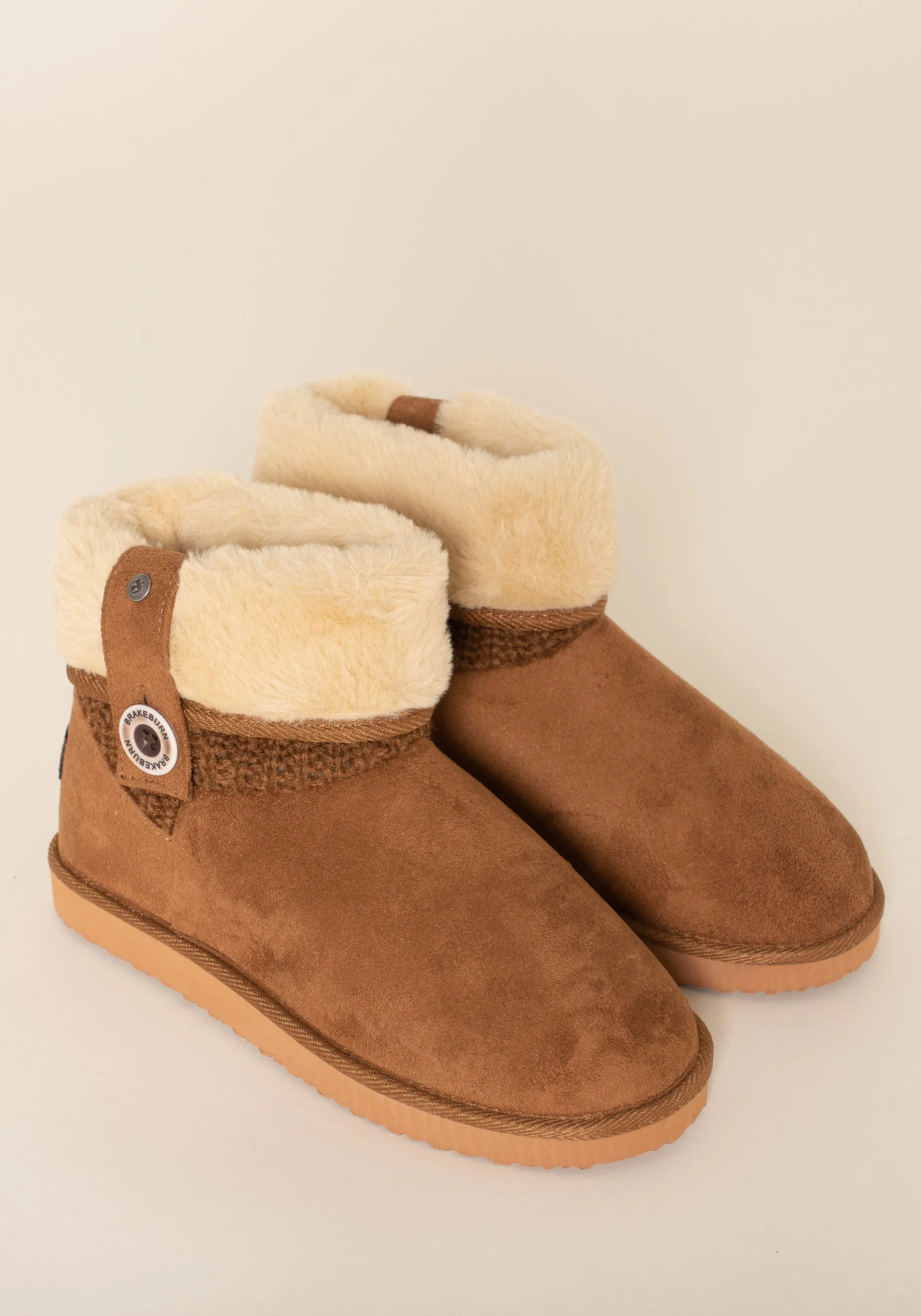 Fur Top Button Boot