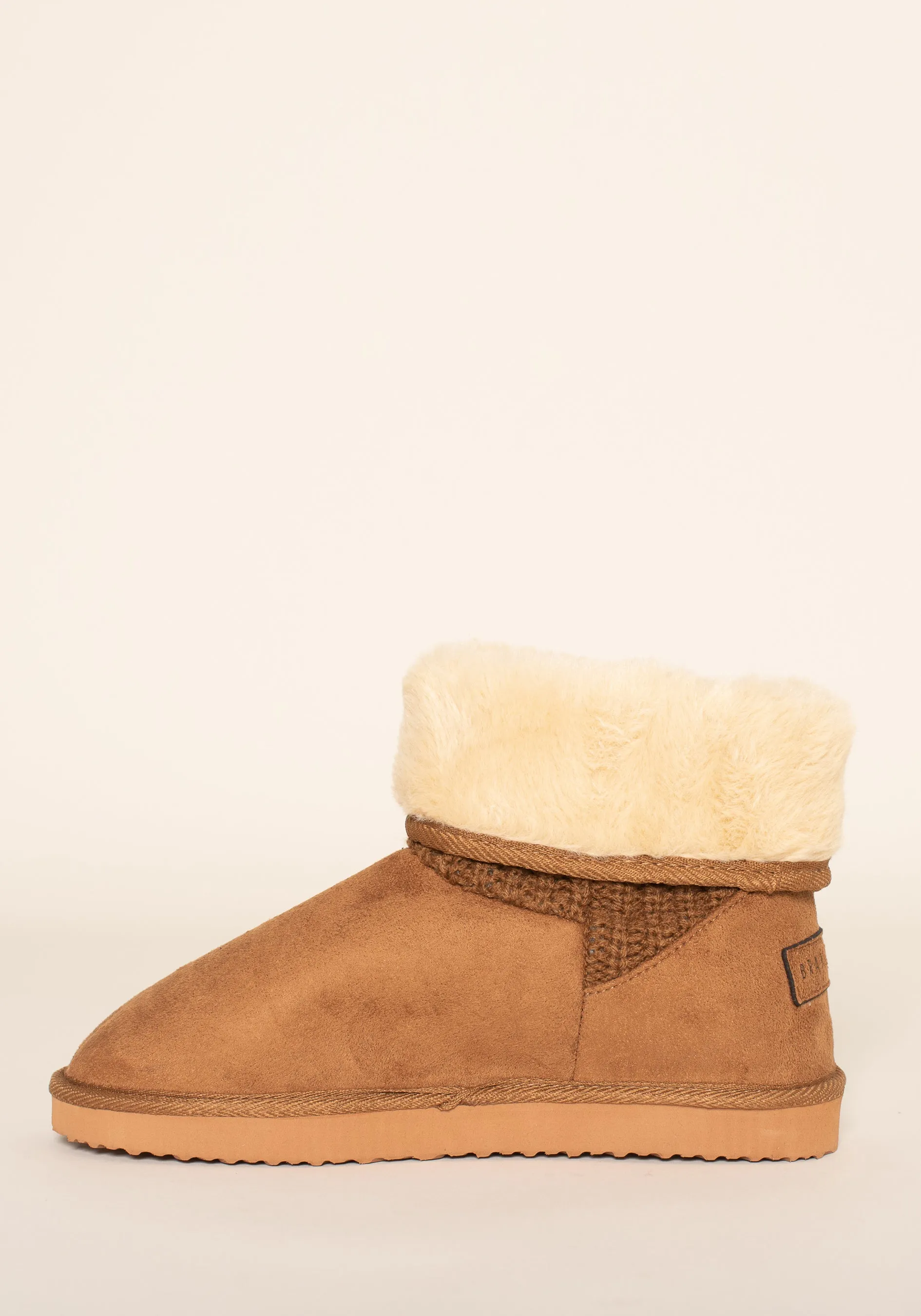 Fur Top Button Boot