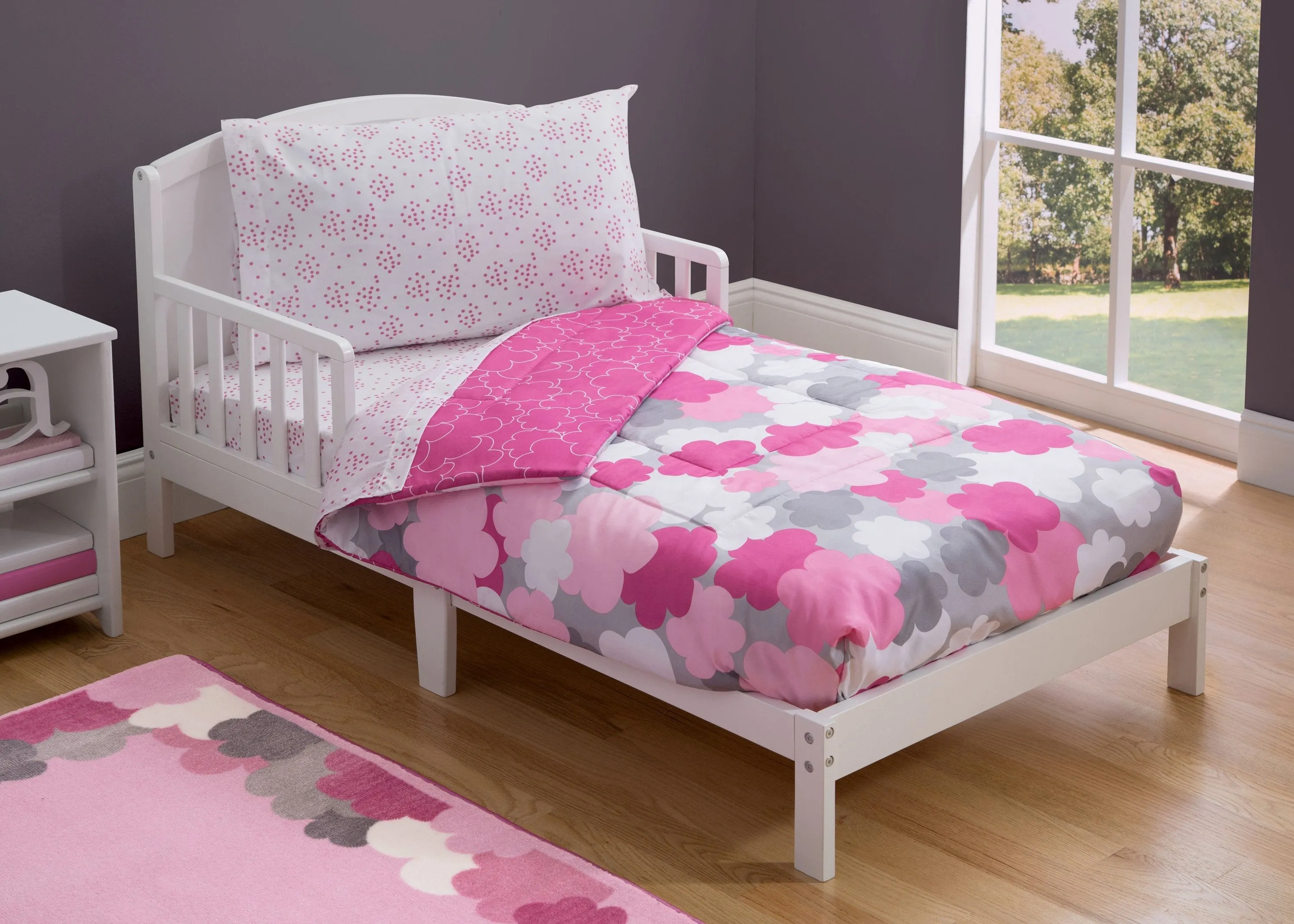 Girls 4-Piece Toddler Bedding Set