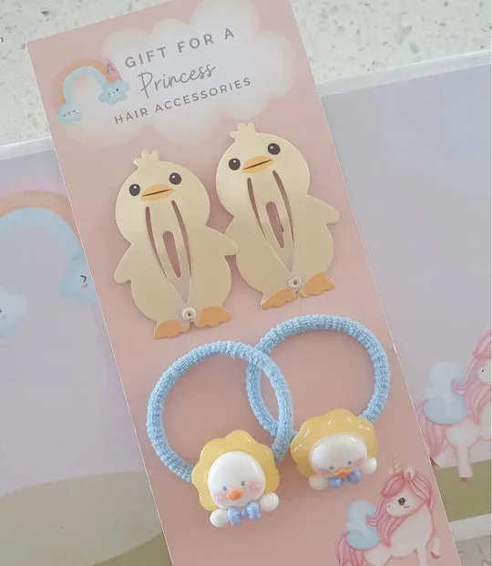 H7 Children's Hair Clip Set, Alpaca, Ducks, Teddies, Sheep Assorted Sets