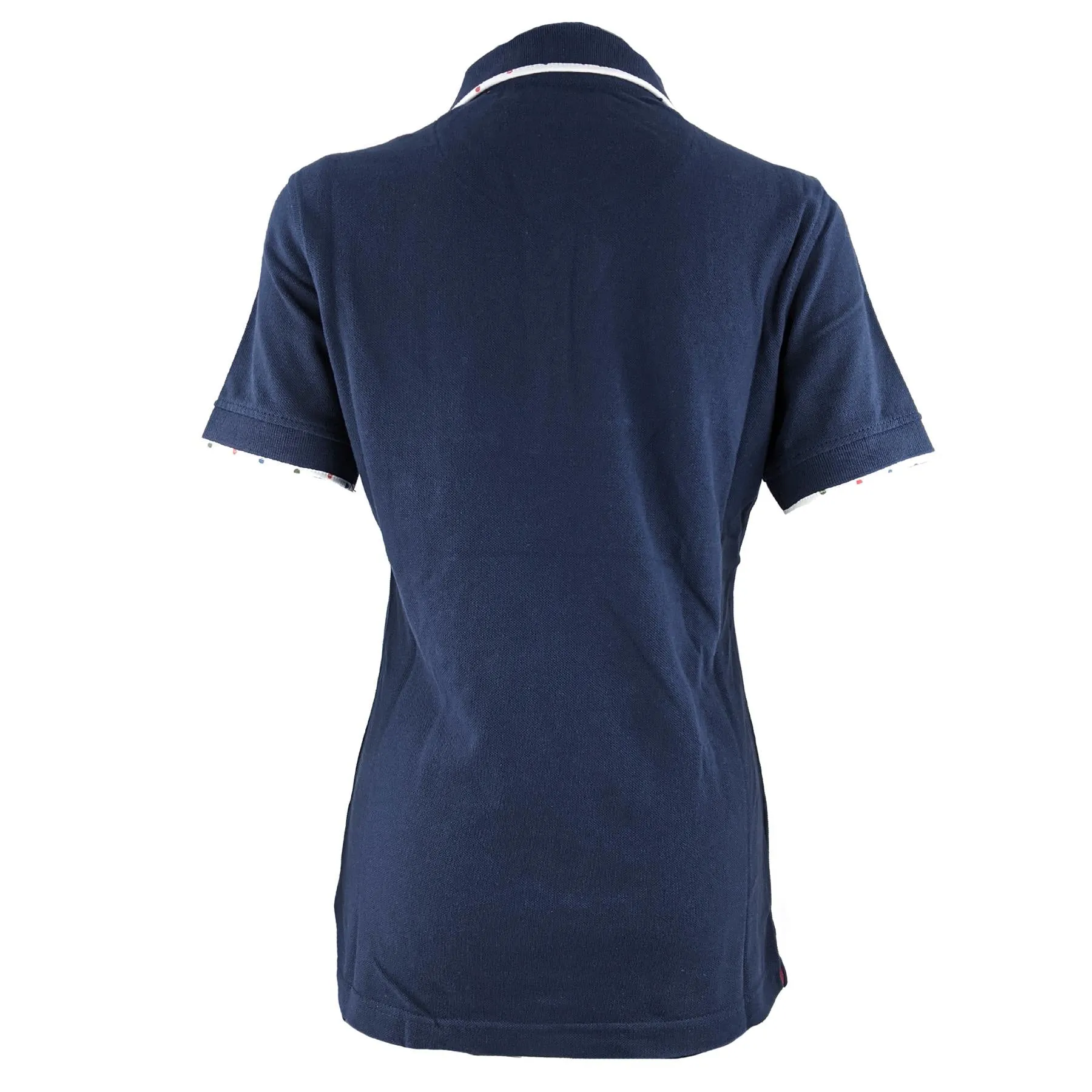 Hazy Blue Womens Short Sleeve Polo Shirt - Abby