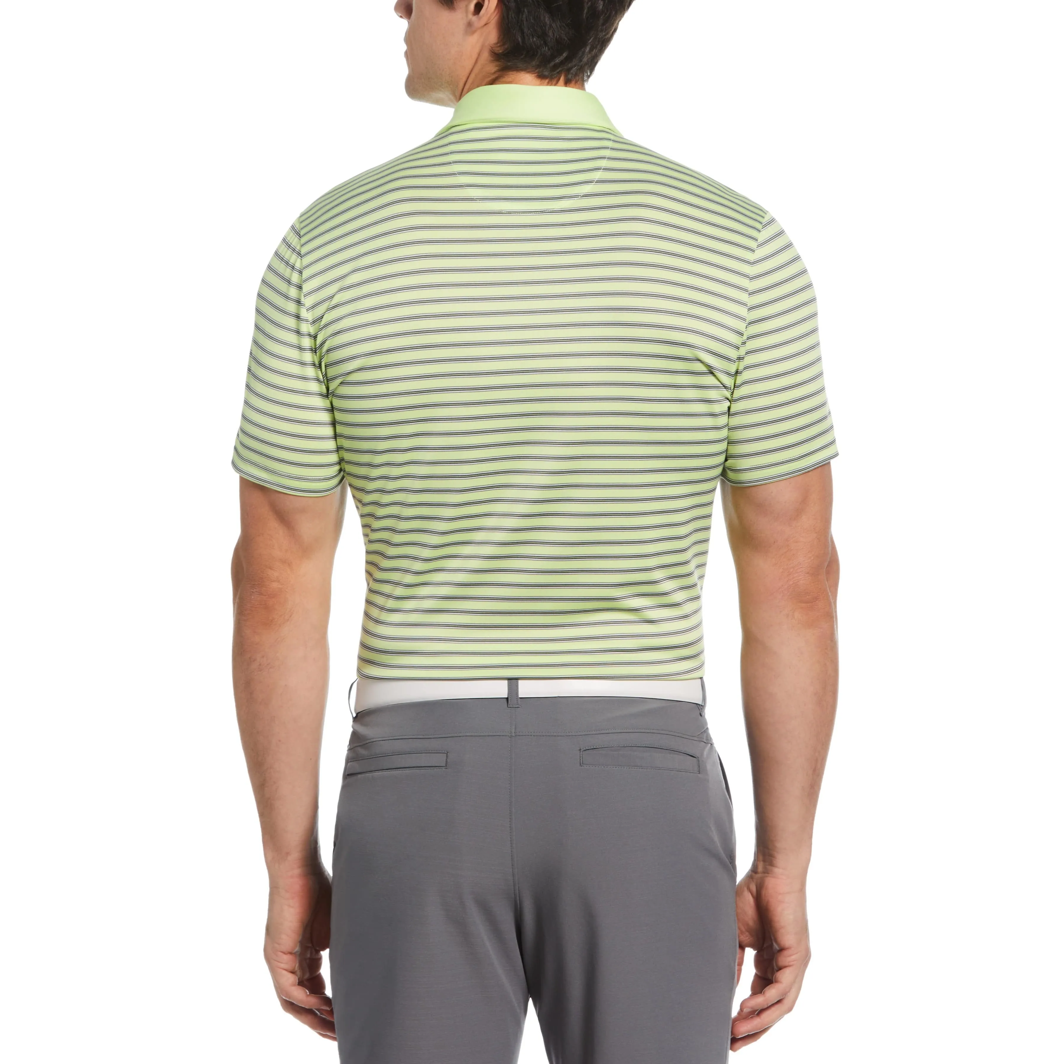 Heritage Stripe Solid Collar Golf Polo