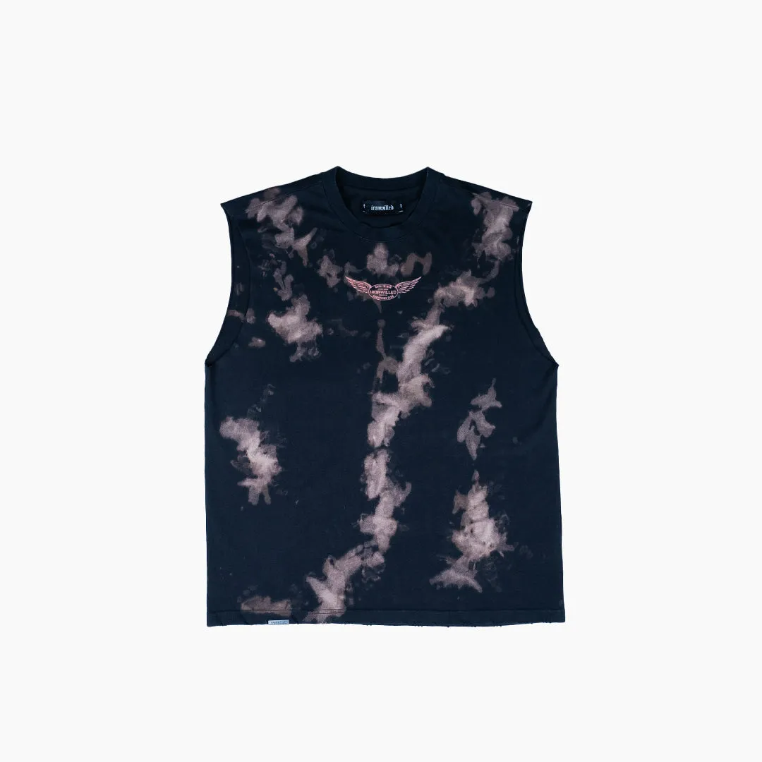 ICON CUTOFF TANK - BLEACHED BLACK