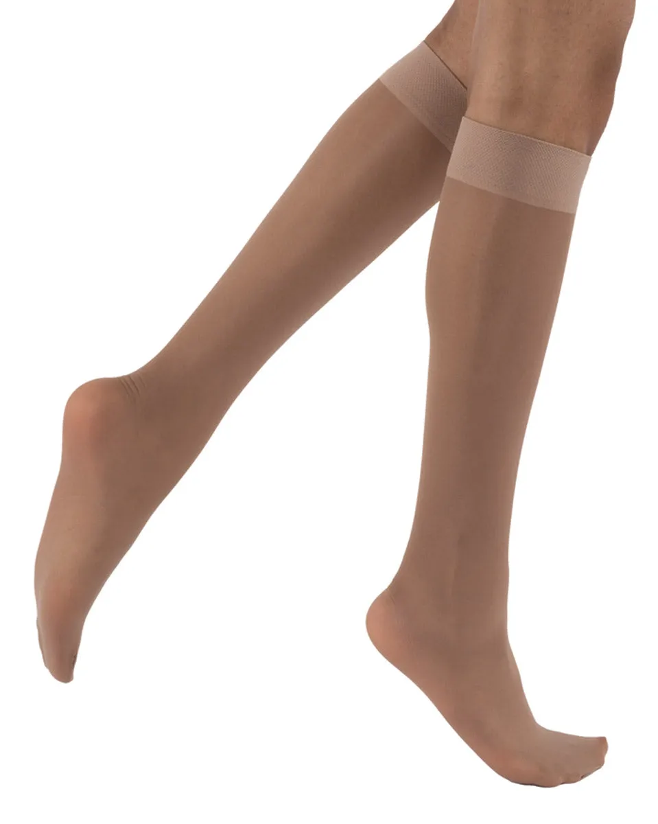 Juzo Attractive Sheer 2102 Closed Toe Knee Highs 30-40 mmHg