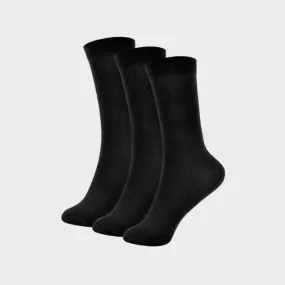 Kids 3 Pack Black Knee High Socks