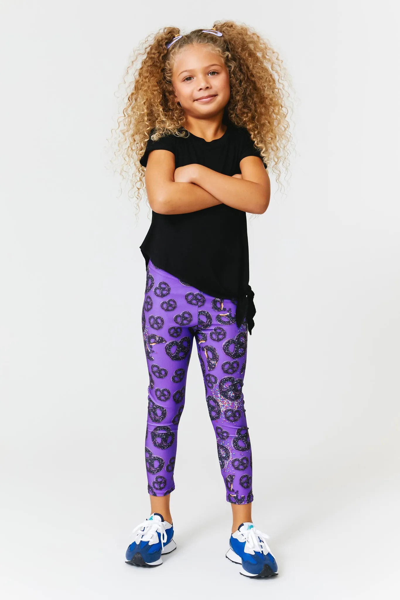 Kids Leggings in Chocolate Covered Pretzels