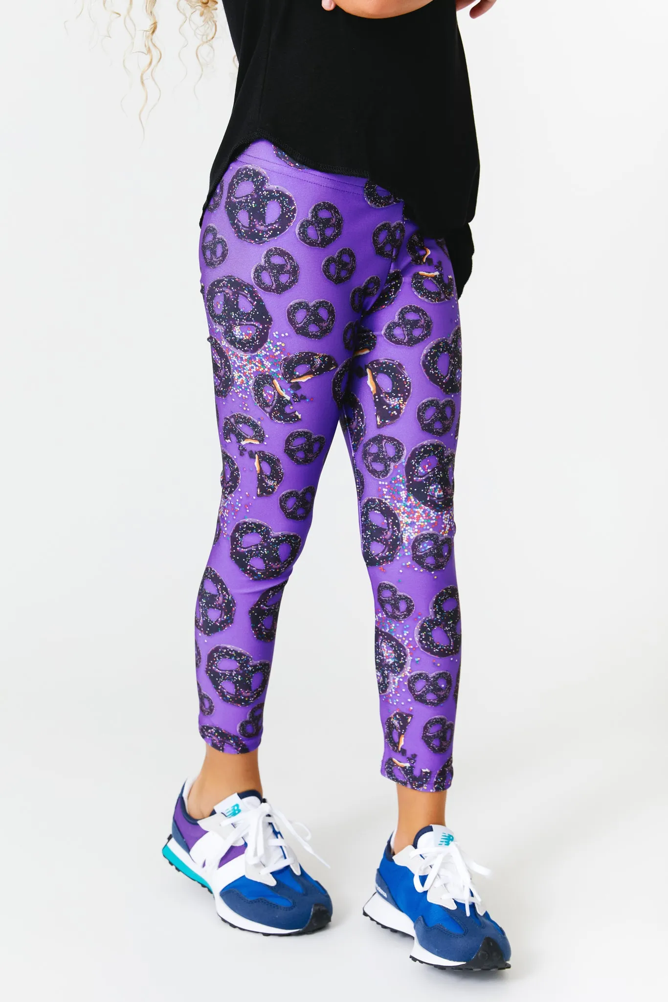 Kids Leggings in Chocolate Covered Pretzels