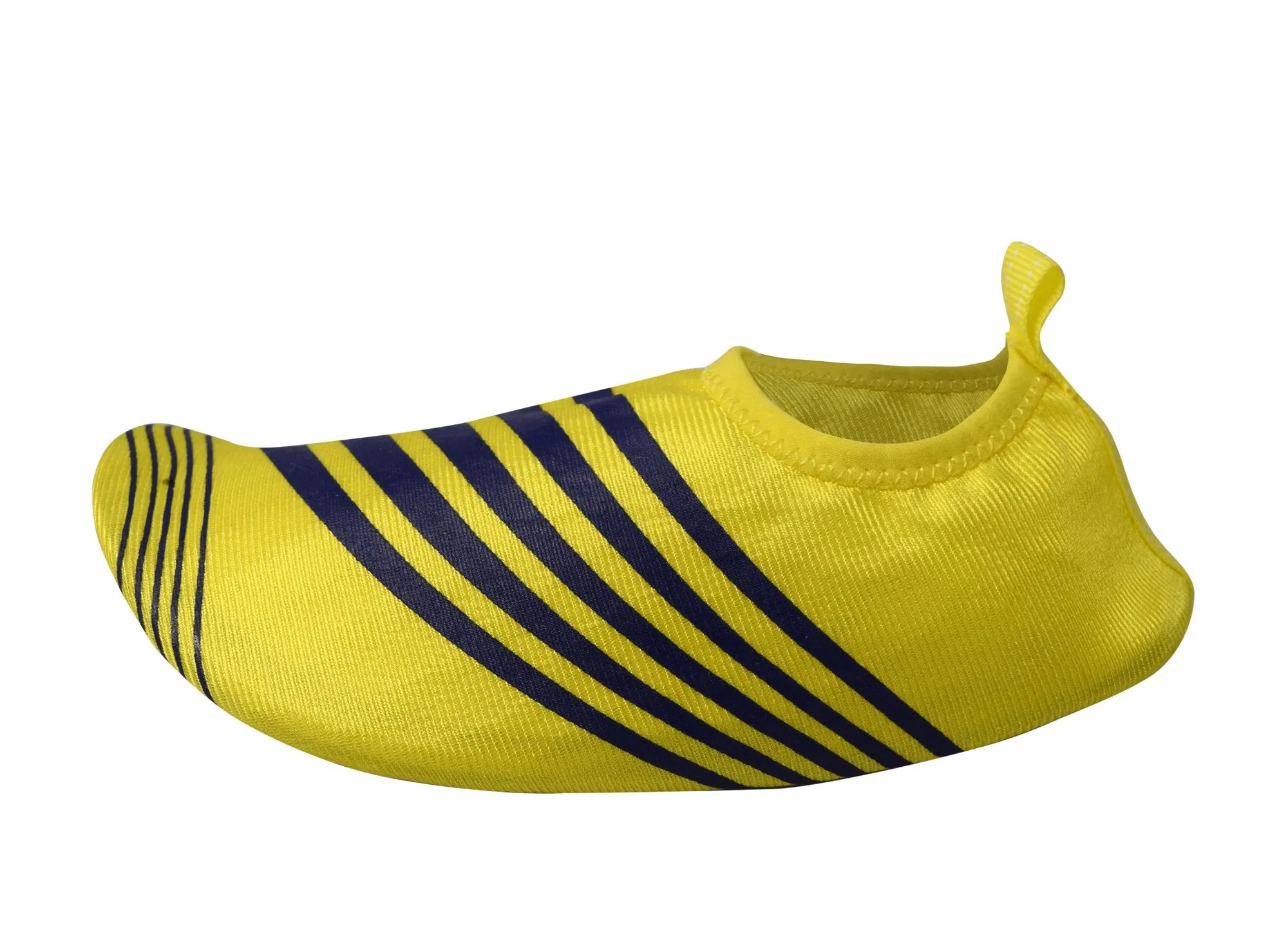 Kids Toddler Boys Athletic Water Shoes Pool Beach Aqua Socks (Medium, Yellow Navy)