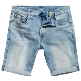 Light Indigo Aged 3301 Slim Shorts