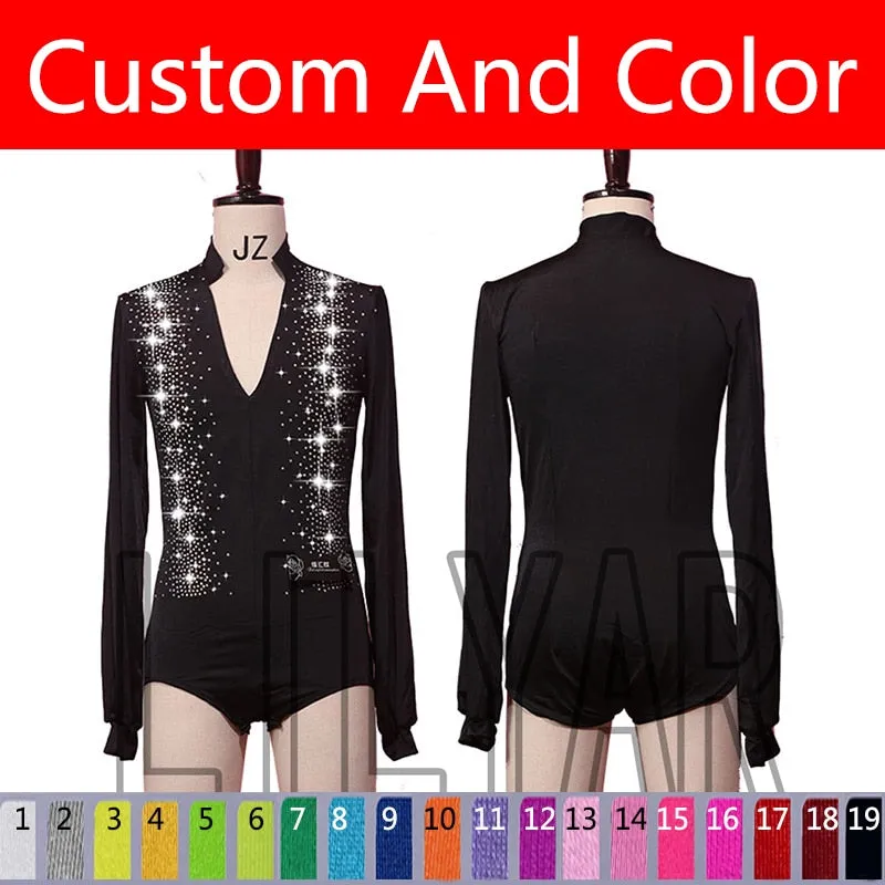 #M031 Mens Latin Ballroom Dance Shirts