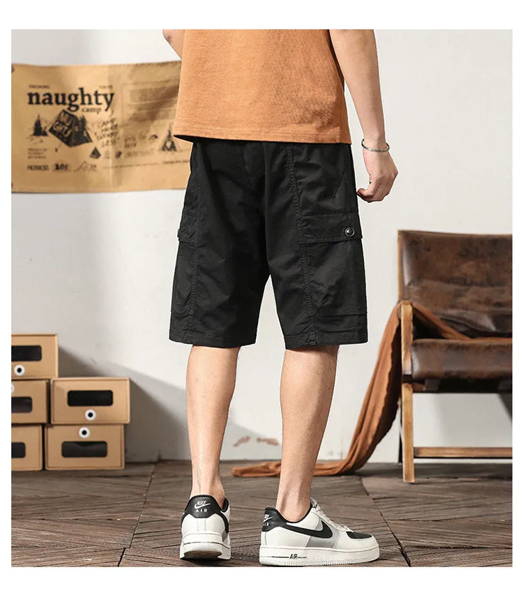 Men's Summer Fashion Cotton Sport Casual Straight Cargo Shorts | G3681