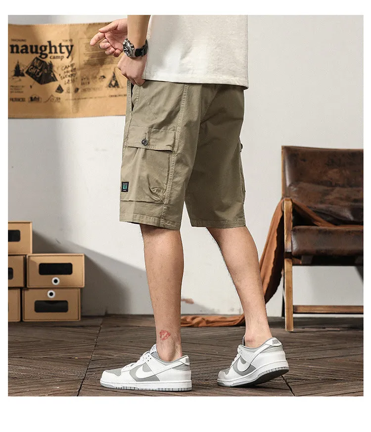 Men's Summer Fashion Cotton Sport Casual Straight Cargo Shorts | G3681