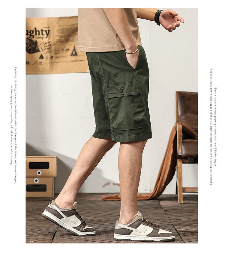 Men's Summer Fashion Cotton Sport Casual Straight Cargo Shorts | G3681