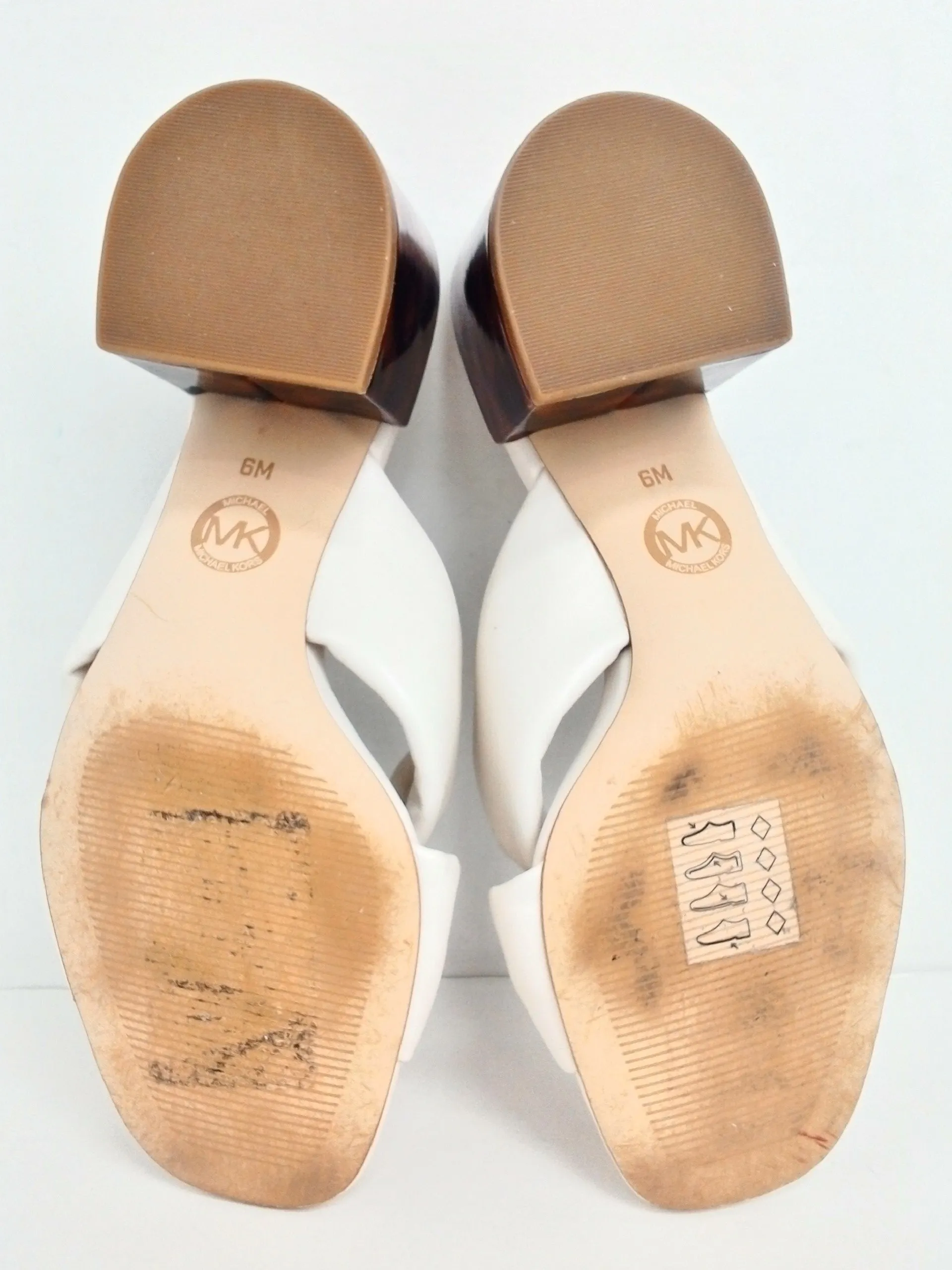 Michael Kors Women's White Mules Size 6 M