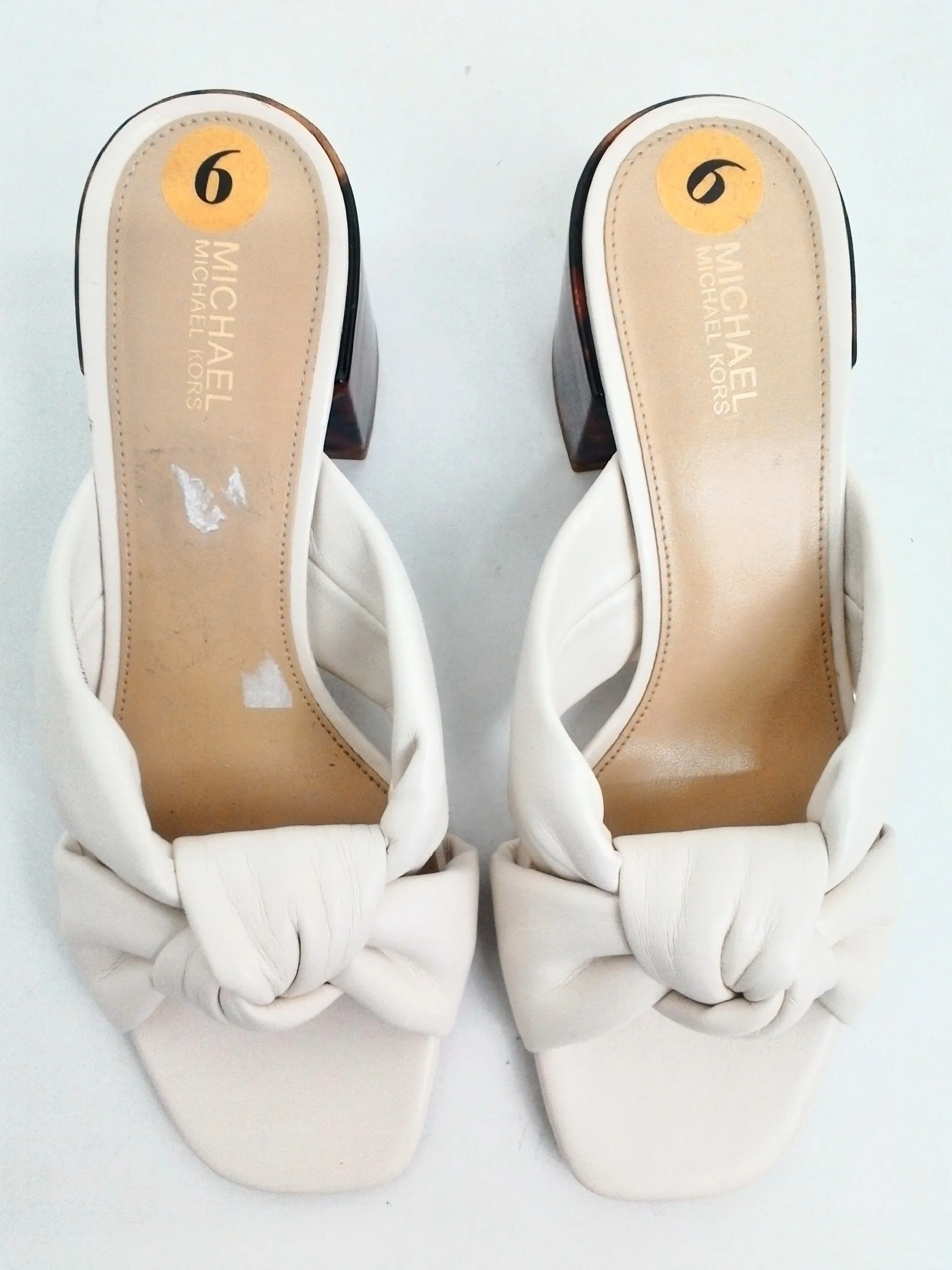 Michael Kors Women's White Mules Size 6 M