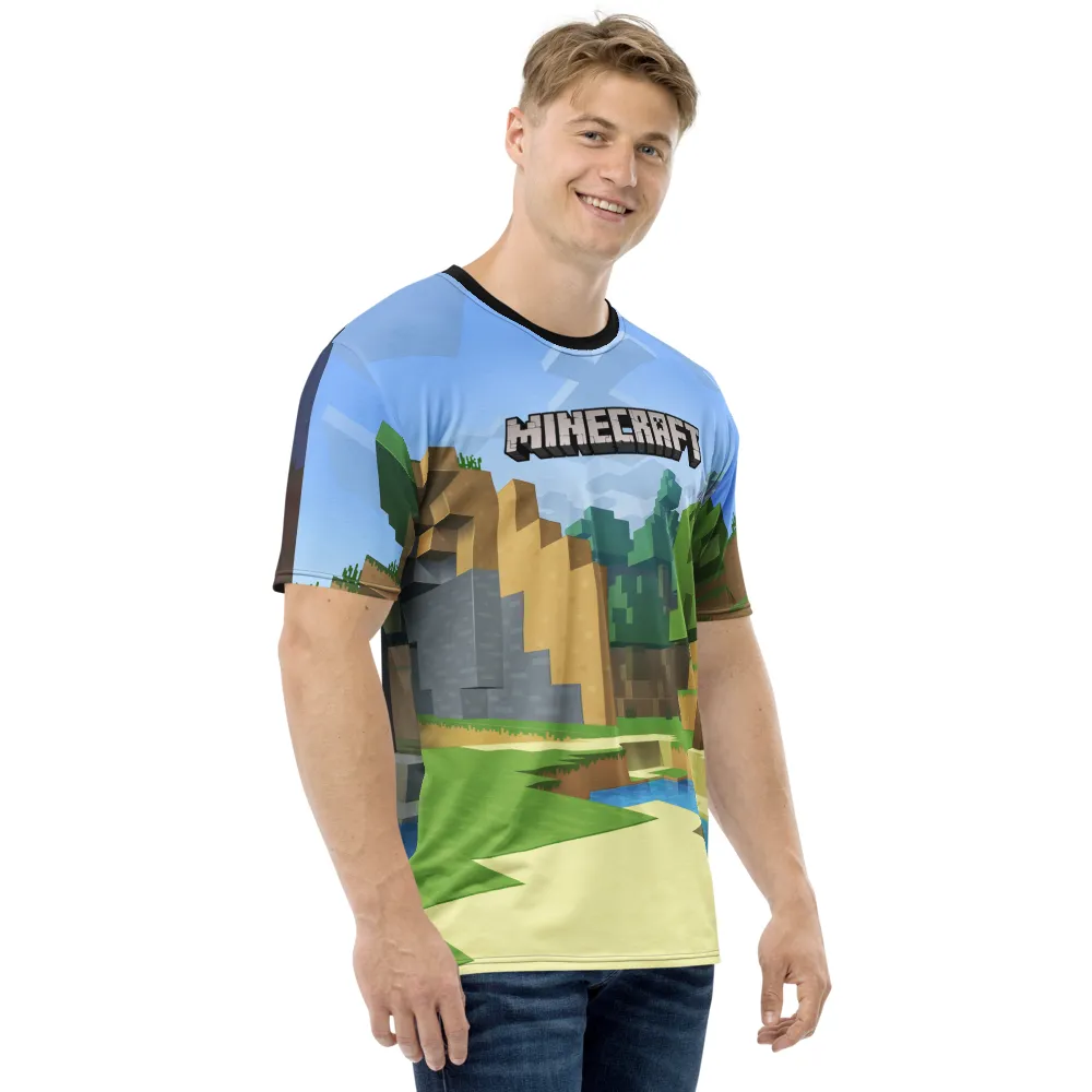 Minecraft Day to Night Unisex Short Sleeve T-Shirt