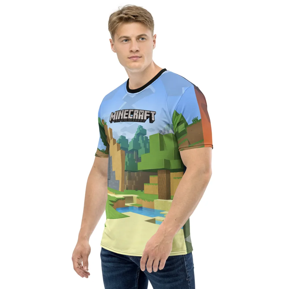 Minecraft Day to Night Unisex Short Sleeve T-Shirt