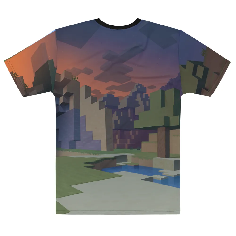 Minecraft Day to Night Unisex Short Sleeve T-Shirt