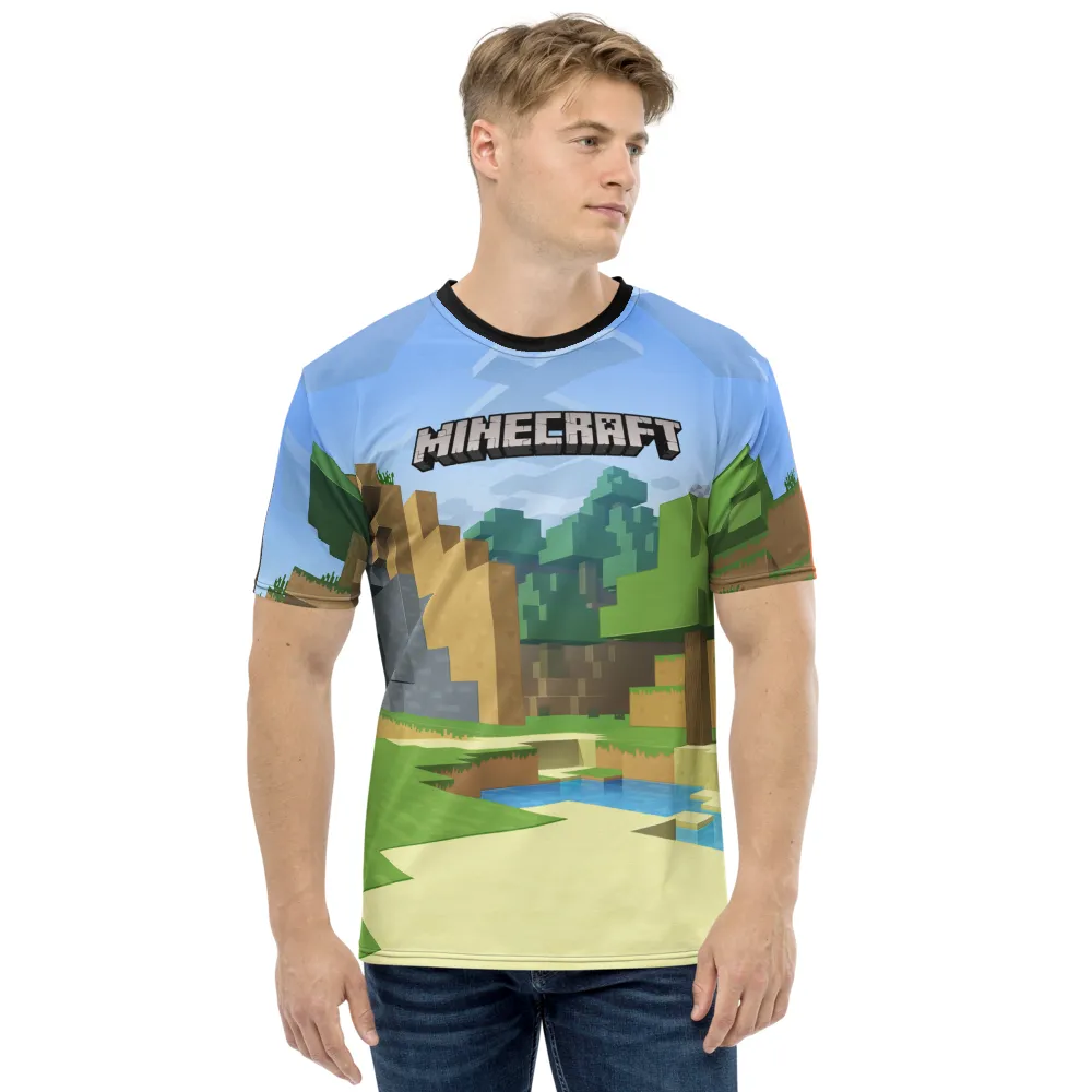 Minecraft Day to Night Unisex Short Sleeve T-Shirt