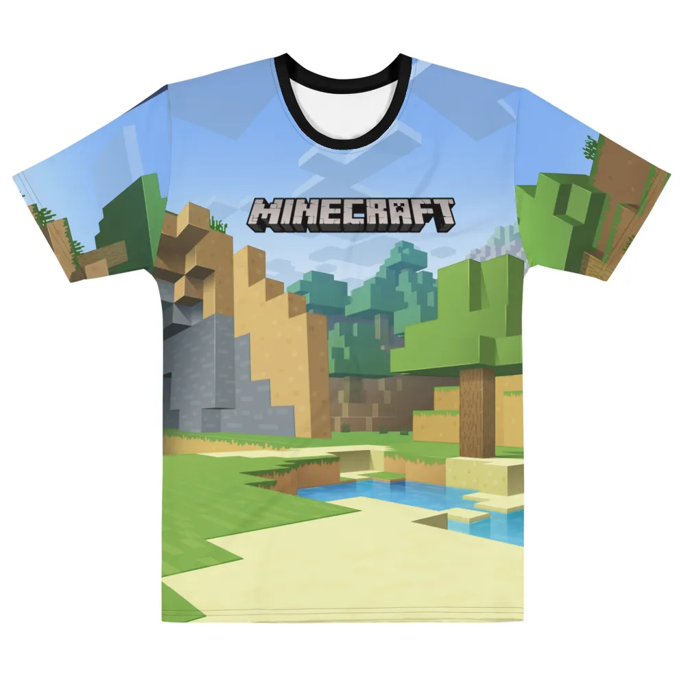 Minecraft Day to Night Unisex Short Sleeve T-Shirt