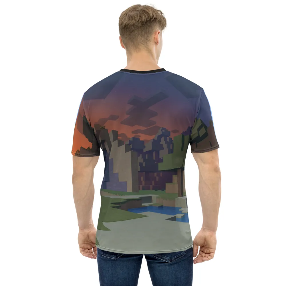 Minecraft Day to Night Unisex Short Sleeve T-Shirt