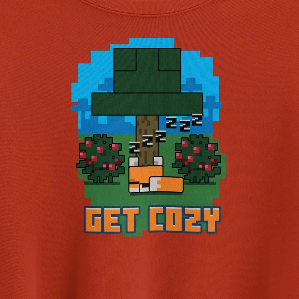 Minecraft Get Cozy Women's Cropped Sweatshirt