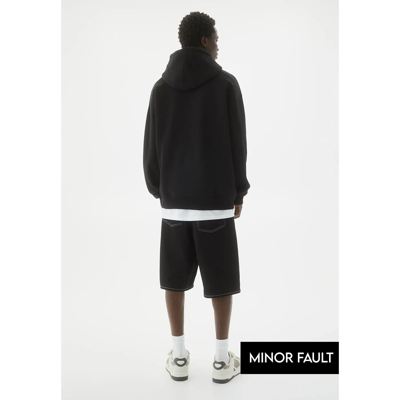 (Minor Fault) Black STWD Embroidered Hoodie