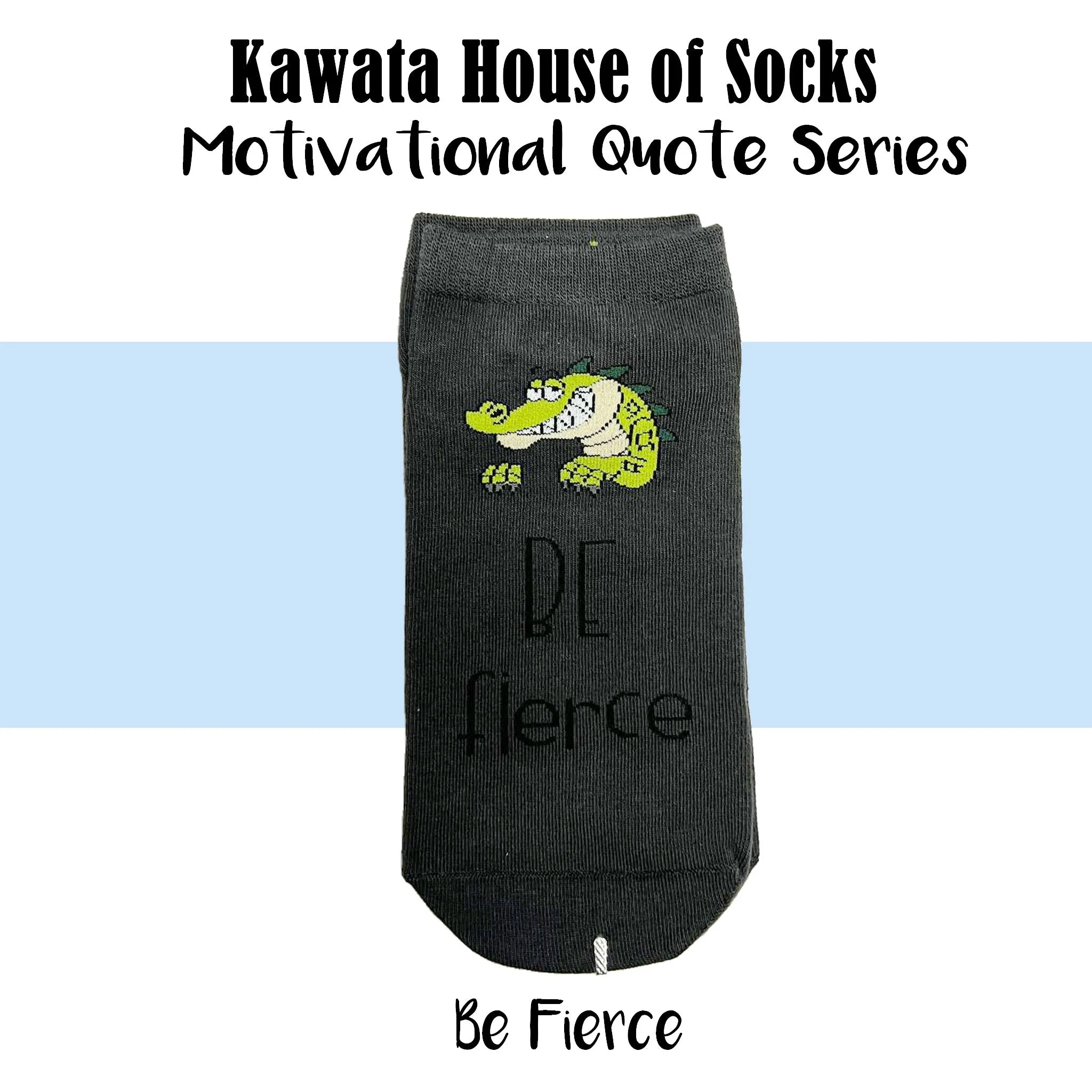 Motivational Quote Series " Be Fierce " Casual Ankle Socks