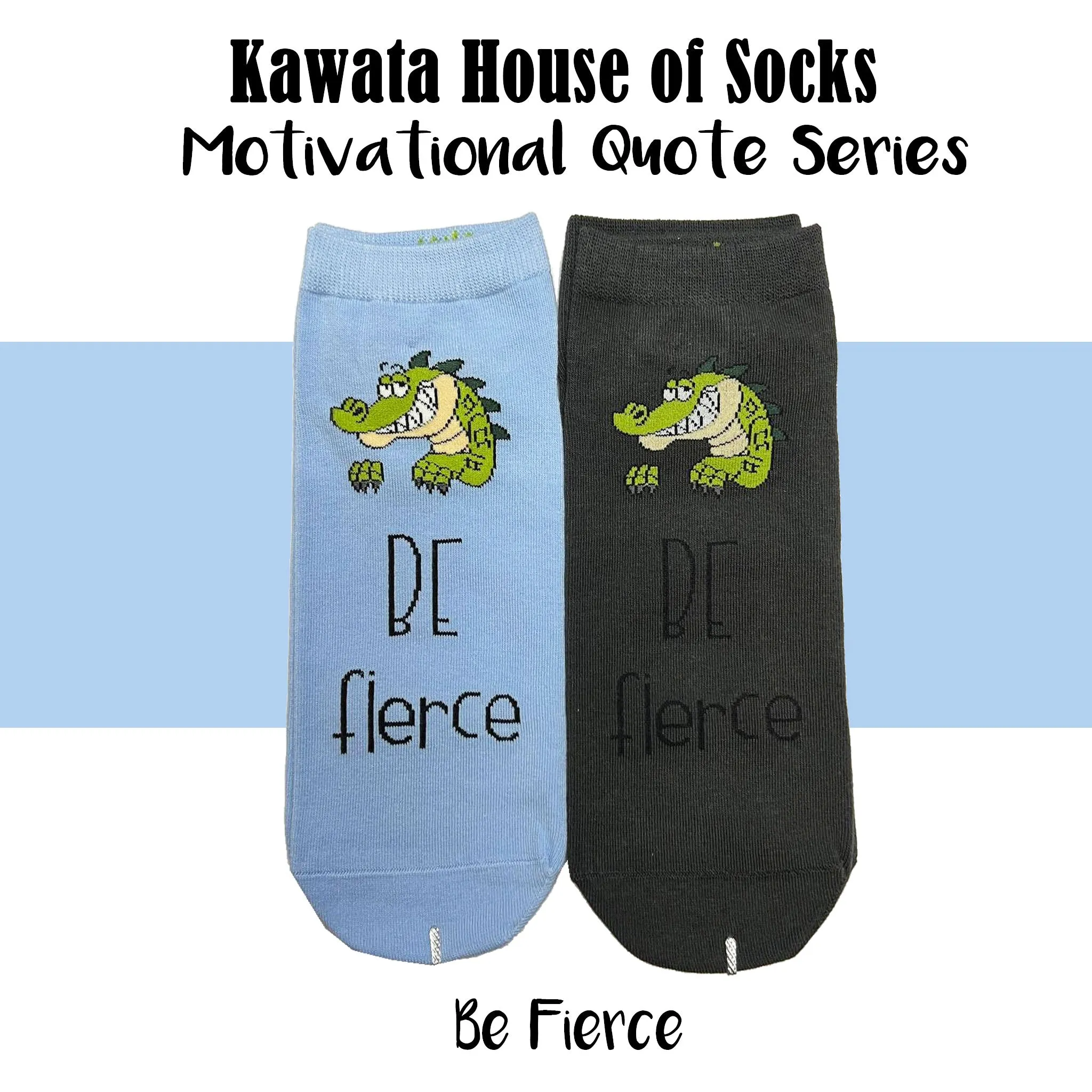 Motivational Quote Series " Be Fierce " Casual Ankle Socks