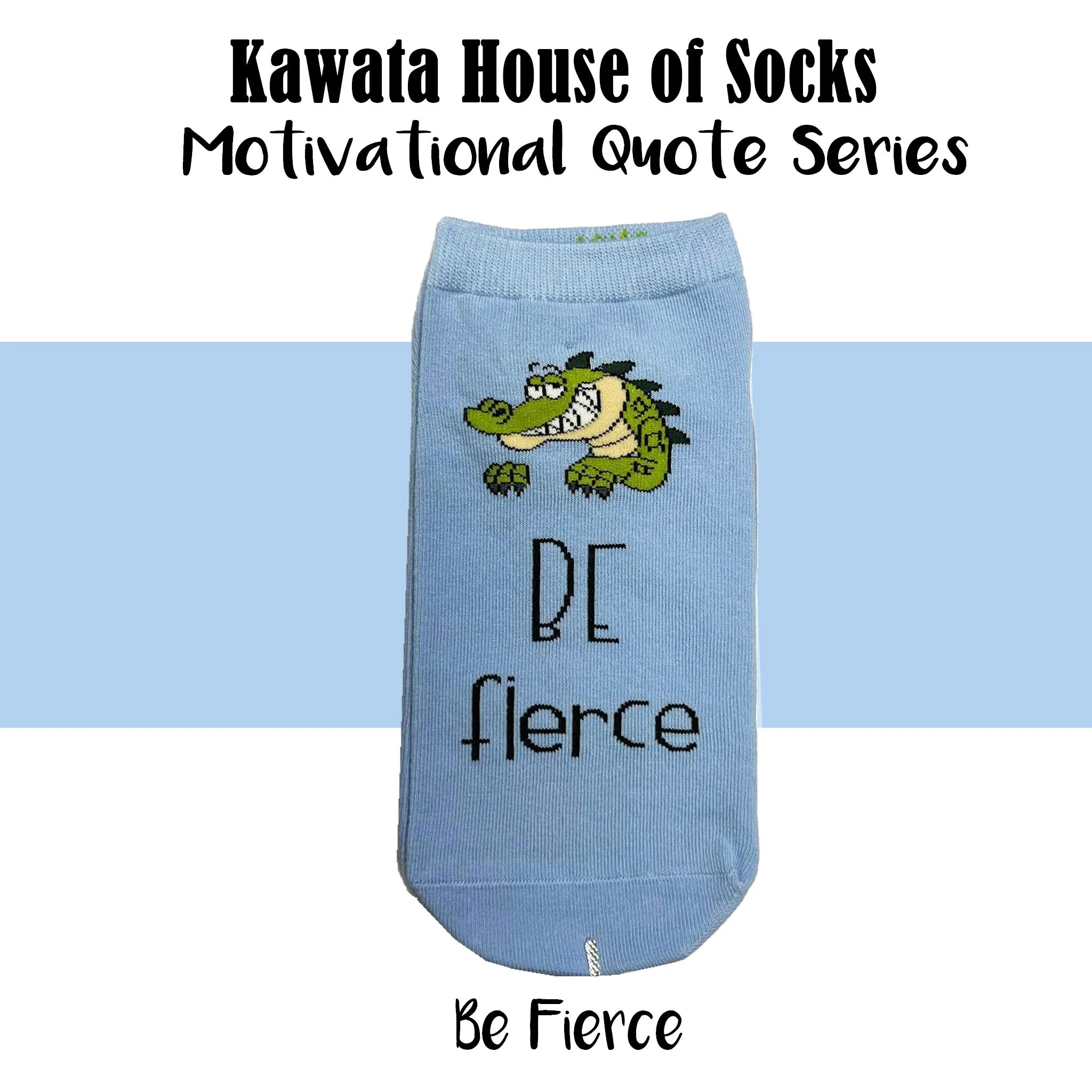 Motivational Quote Series " Be Fierce " Casual Ankle Socks