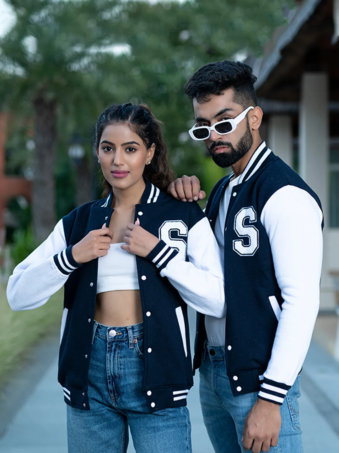 Navy Blue S Varsity Jacket