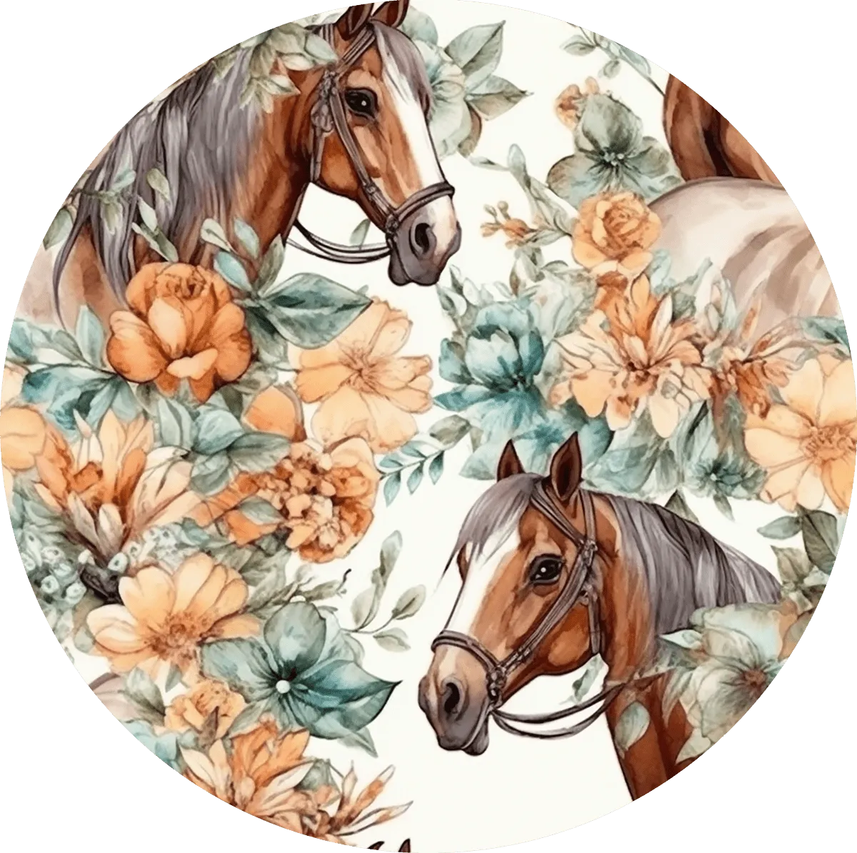 [Pre Order] Fabulous Fall Majestic Mare - Adult & Kids Casual Cloud Soft Yoga Band Leggings (EST SHIP LATE OCT)