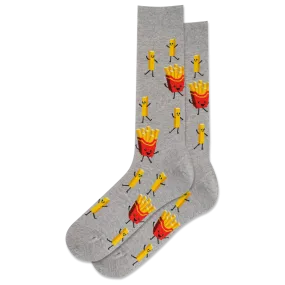 "Fries " Crew Socks by Hot Sox - Large