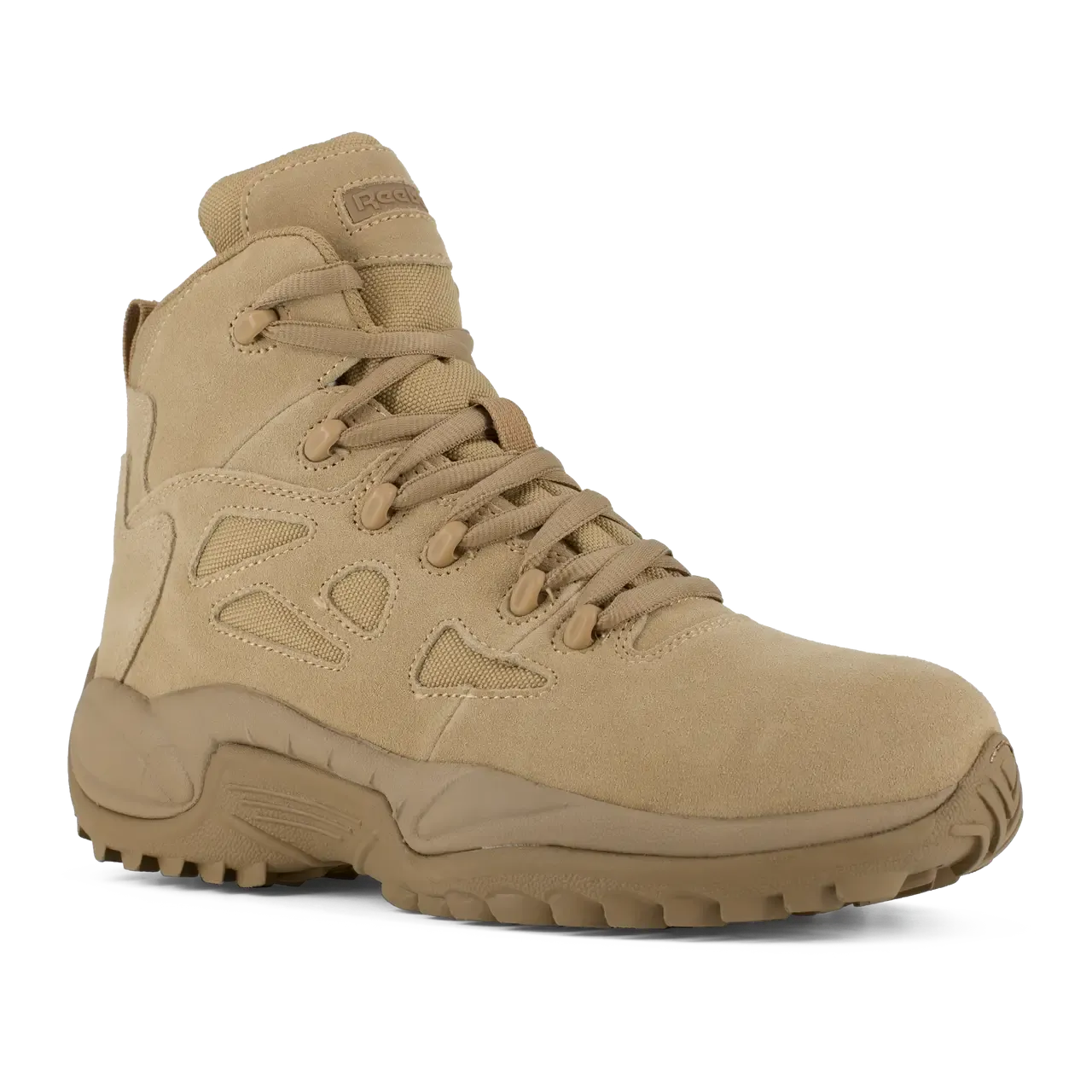 Rapid Response Rb 6 Inch Composite-Toe Side Zip Military Work Boot Desert Tan