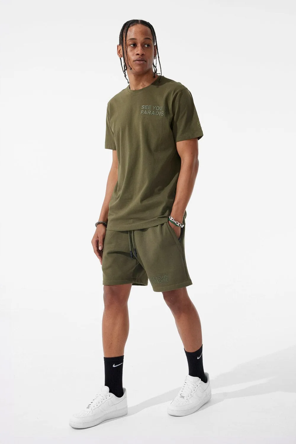 Retro - Paradise Tonal Shorts (Olive)