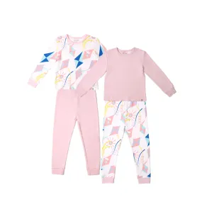 Road Trip Jammies Pyjamas 4pc Bundle Set (Pink)