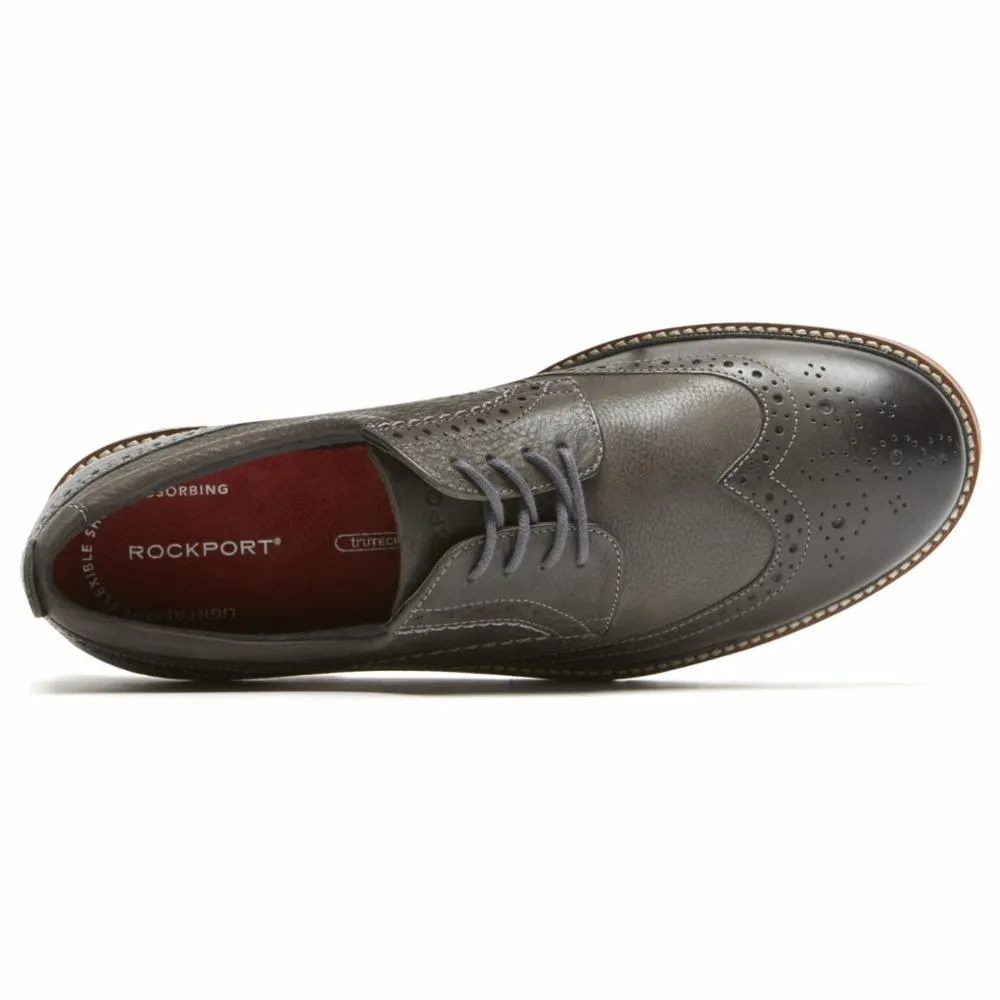 Rockport Men MARSHALL WING TIP CASTLEROCK GREY