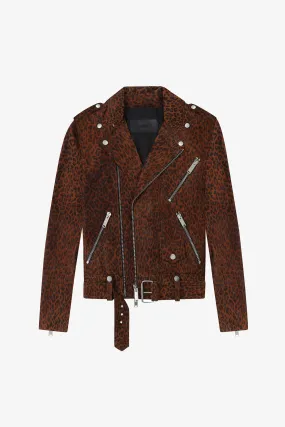 The Deuce Biker Jacket | Leopard