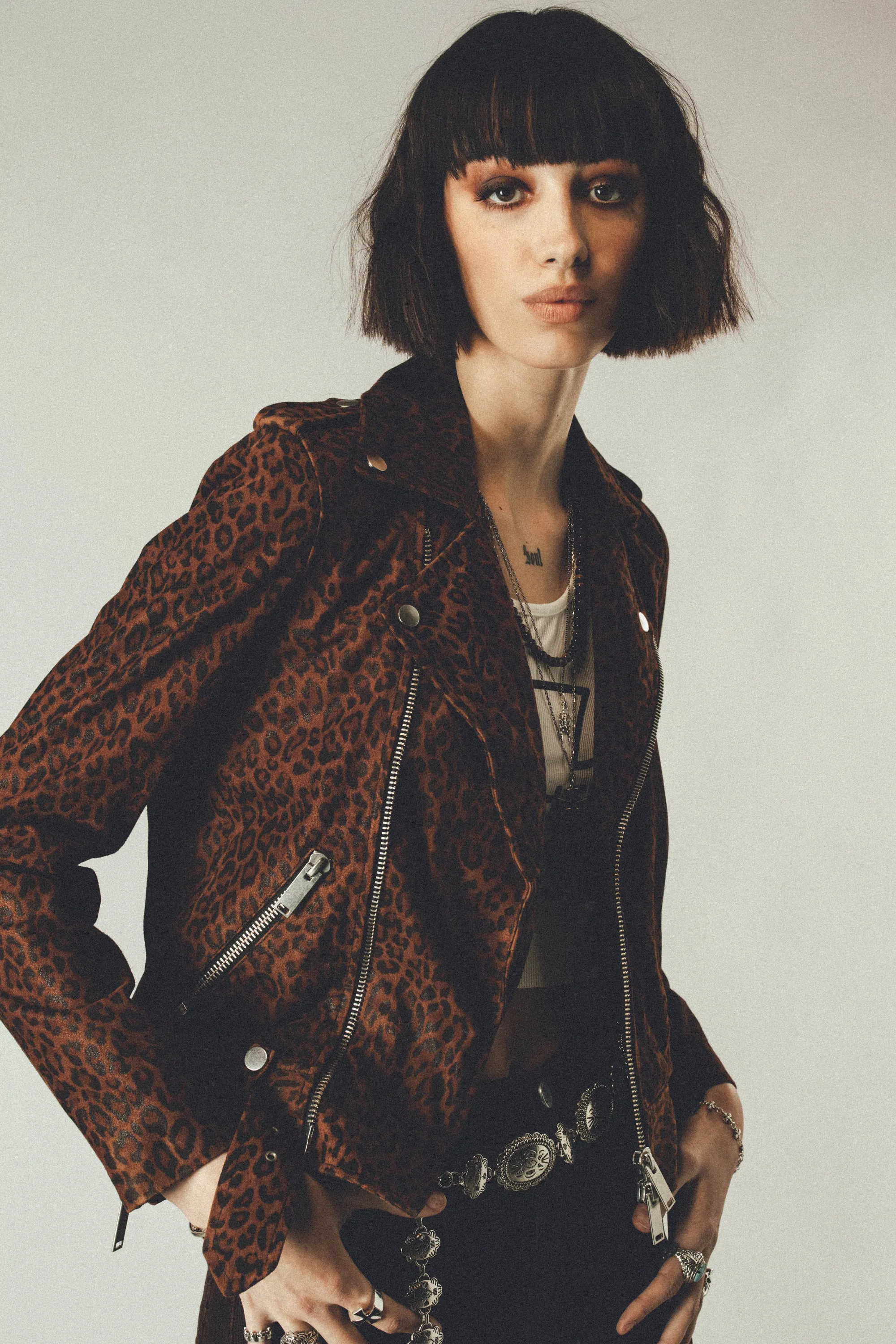 The Deuce Biker Jacket | Leopard