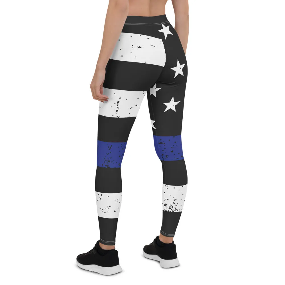 Thin Bue line Leggings